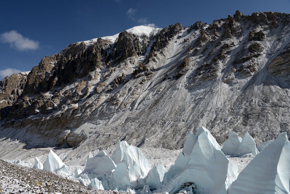 08 Looking Back At The Ridge Of Kellas Rock Lixin Peak On The Trek From Intermediate Camp To Mount Everest North Face Advanced Base Camp In Tibet